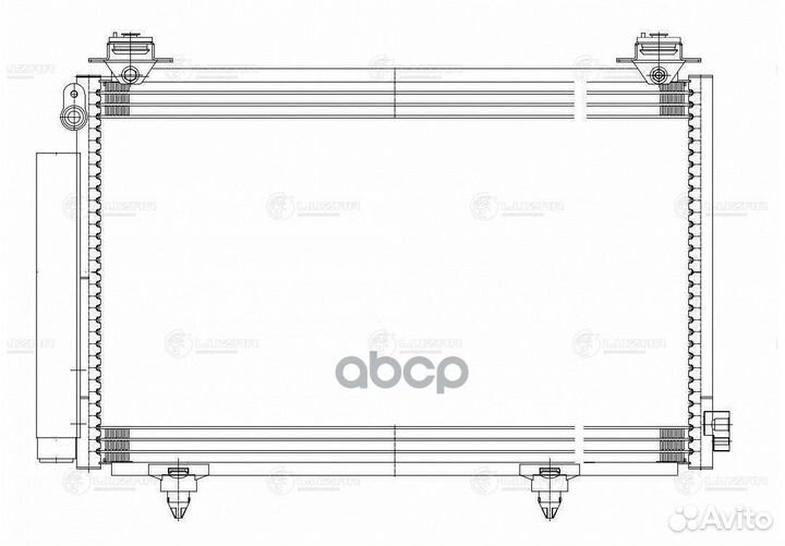 Lrac 1914 радиатор кондиционера Toyota Vitz/Pl