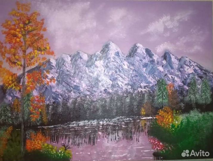 Картина акрилом на холсте