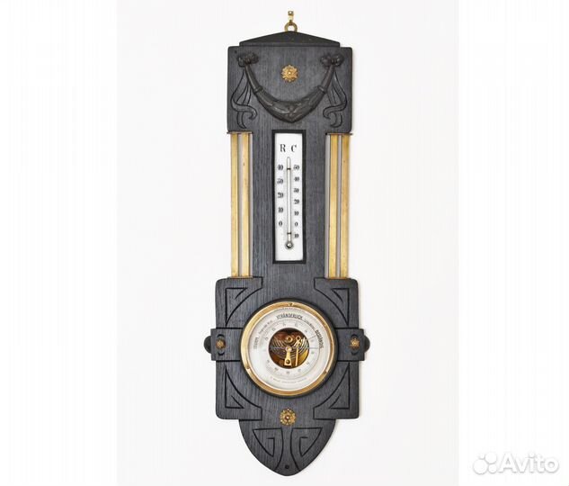 Старинные барометр + термометр Германия