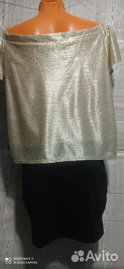 Блузки и майки блестящие. 42-46