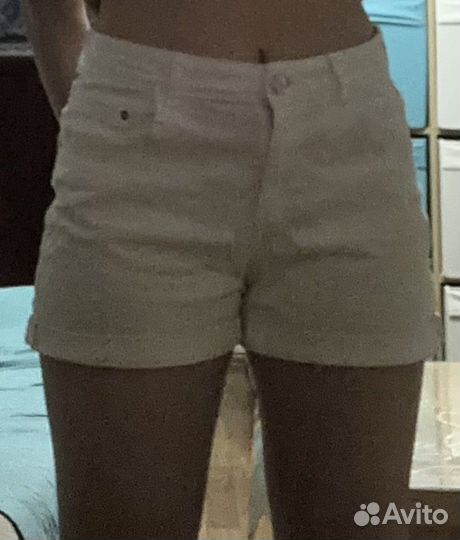 Шорты хлопково-джинсовые