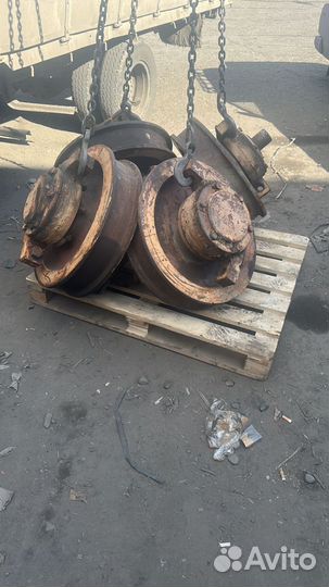 Колеси крановые К2Р 630х150 с буксами Тельфер таль