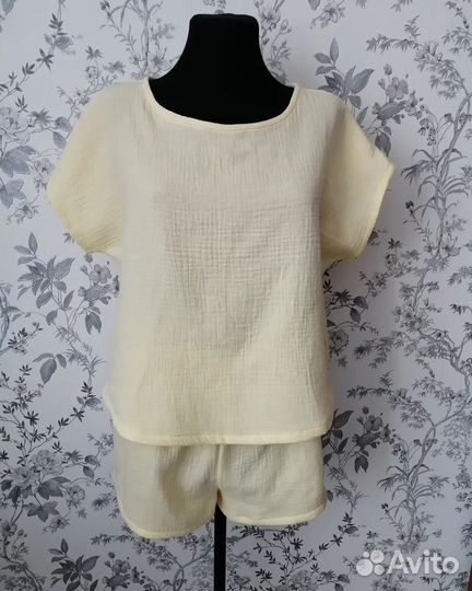 Пижама из муслина. Ручная работа