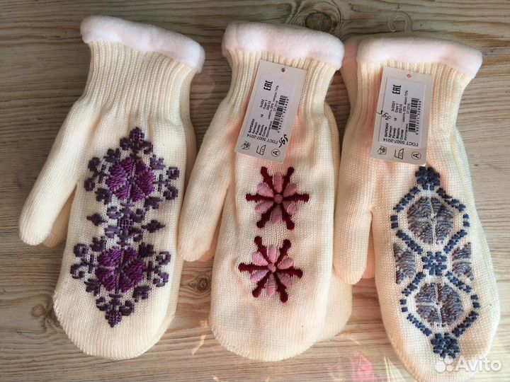 Варежки, перчатки, палантины, шапки