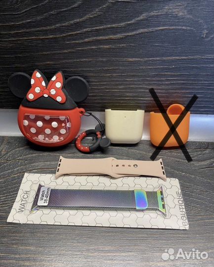 Чехол на airpods, браслет на apple watch 38mm