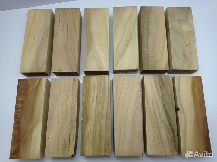 Набор заготовок абрикоса на рукоять ножа