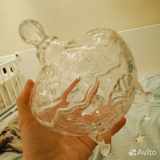 Конфетница стеклянная