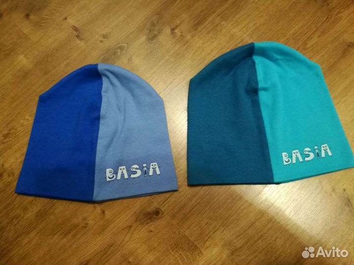 Шапка двойной трикотаж зелёная р. 50