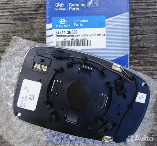 Зеркальный элемент/зеркало левое Hyundai Equus