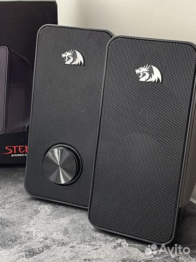 Новые колонки для компьютера redragon в коробке