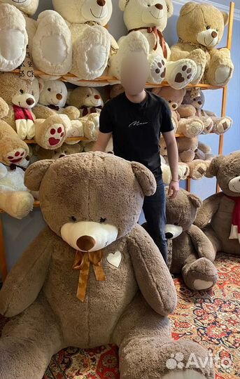 Огромный плюшевый медведь 2,2 метра