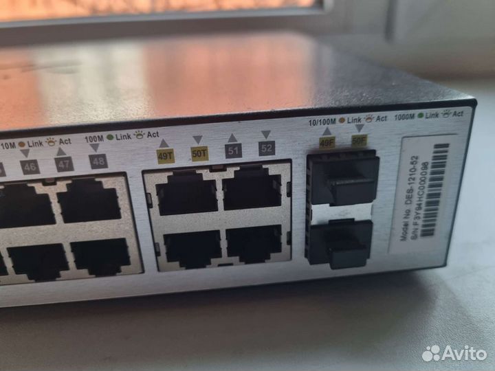 Управляемый коммутатор Dlink des 1210-52