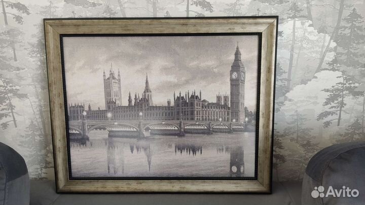 Картина вышивка крестом в рамке