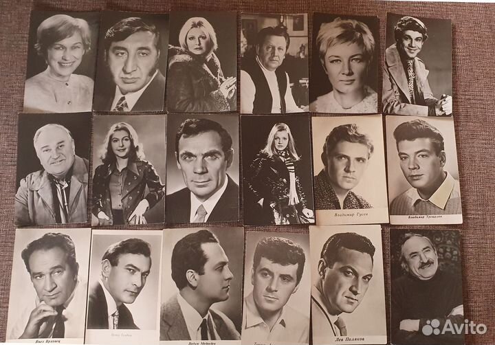 Открытки, Актеры Советского кино