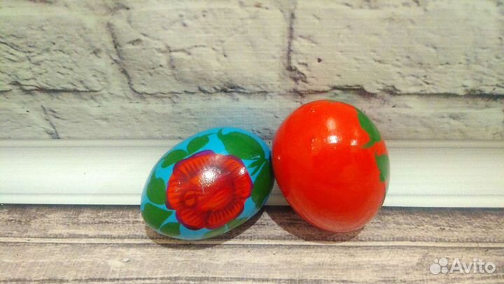 Пасхальные деревянные яйца