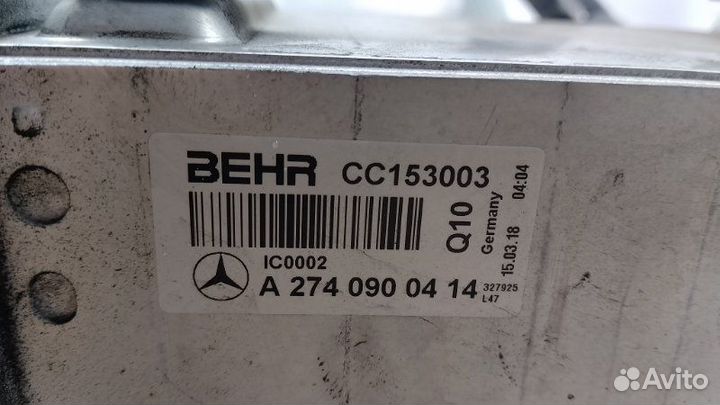 Интеркулер Mercedes-Benz c 2019 А2740900414 0
