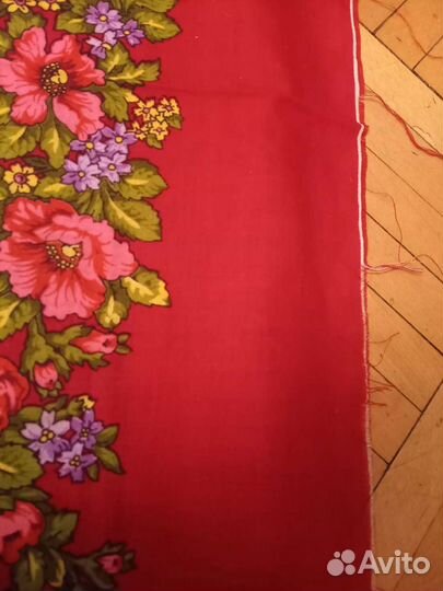 Павловопосадский шерстяной платок (Новый)