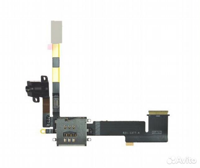 Шлейф для iPad 2 с аудиоразъемом, SIM коннектор Wi