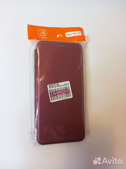 Чехол-книжка для Honor 10X Lite (бордовый)