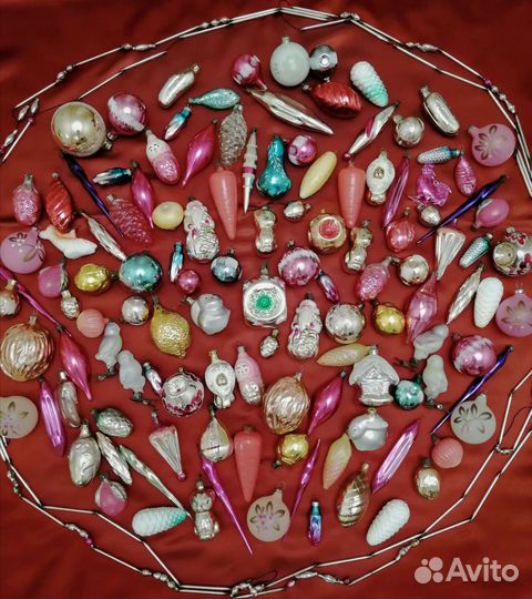 Ёлочные игрушки СССР 58-65хг Ретро Винтаж