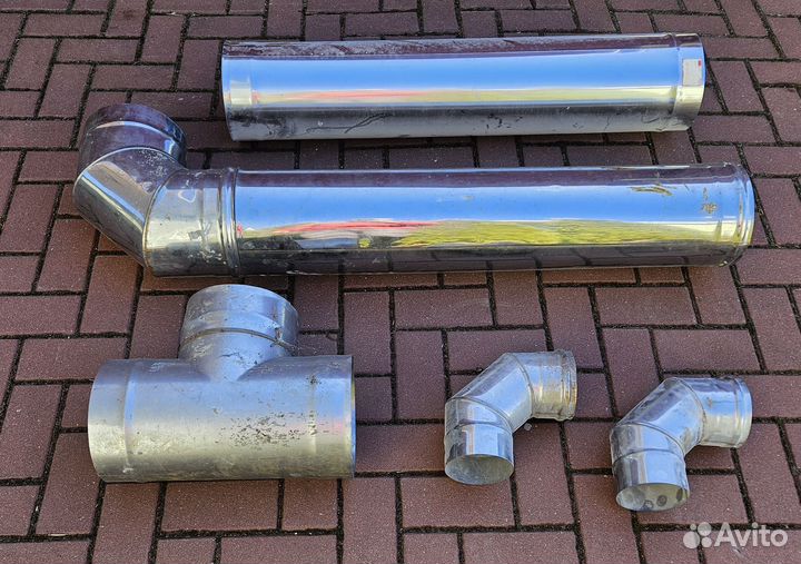 Трубы для дымохода из нержавейки 200х1000, Ferrum