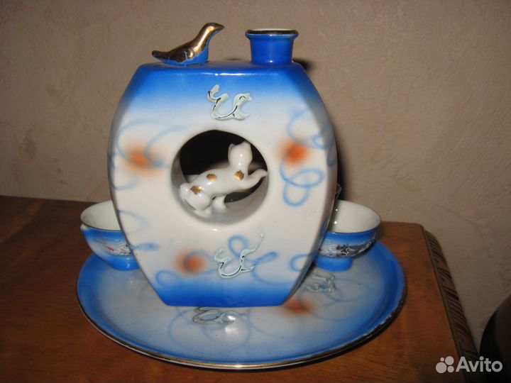 Набор поющий для сакэ Kutani Япония