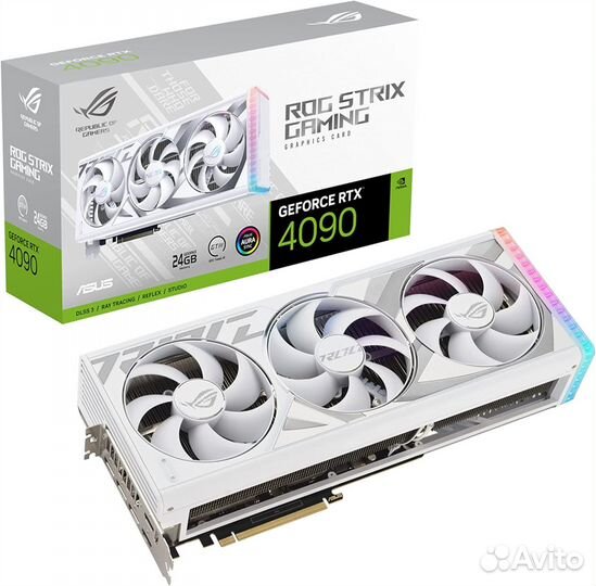 Видеокарта Asus GeForce RTX 4090 ROG Strix White 2