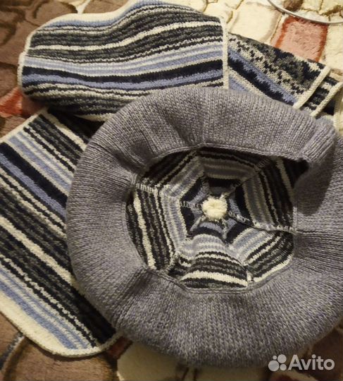 Комплект берет и шарф