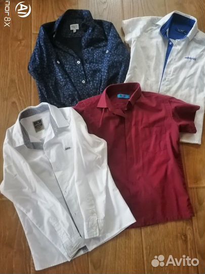 Качественные рубашки на мальчика 6-8 лет