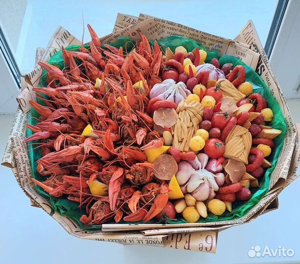 Мужской съедобный букет, подарок мужу,мясной букет