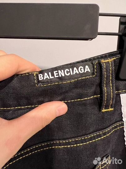 Balenciaga adidas distressed шорты оверсайз ss24