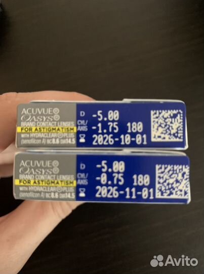 Линзы контактные