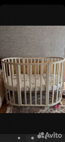 Детская кроватка круглая бу