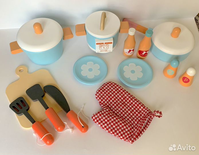 Деревянный кухонный набор для детей