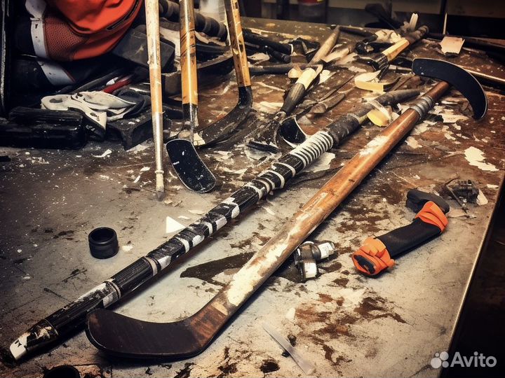 Ремонт хоккейных клюшек