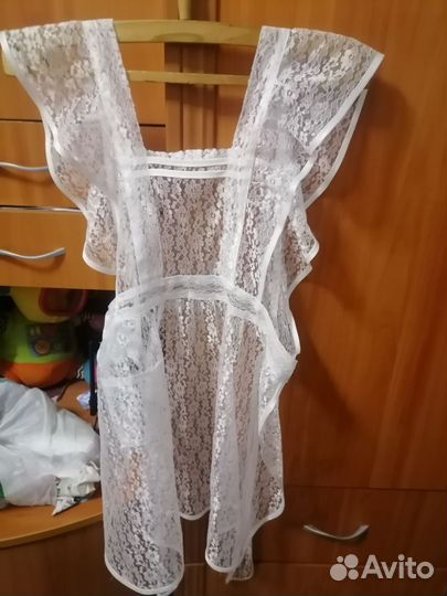 Белый школьный фартук