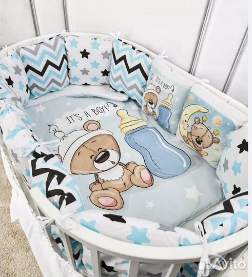 Бортики в детскую кроватку