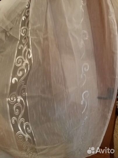 Тюль белая новая