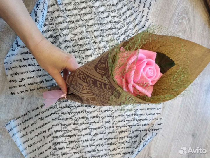 Букет из мыльных роз