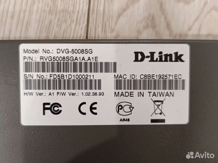 VoiceIP-шлюз D-link DVG-5008SG