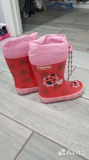 Резиновые сапоги для девочки kapika 24р