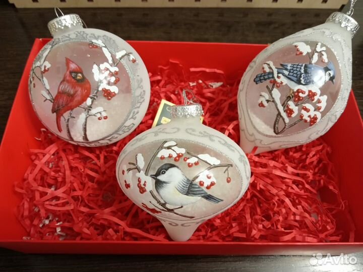 Елочные игрушки стекло новые