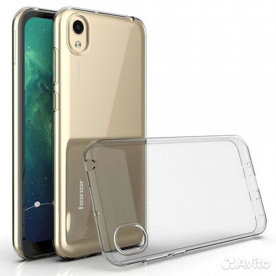 Чехлы для Honor 8s (прозр) и Чехол-Книжка и Стекло