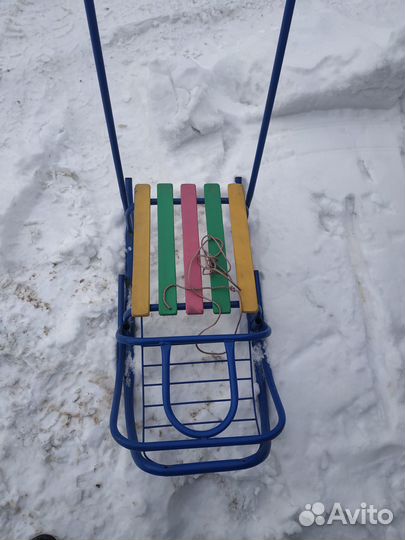 Детские зимние санки