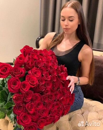 Цветы розы букеты 25 31 35 51 101 251 Доставка