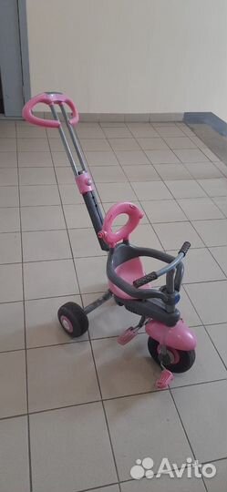 Трехколесный велосипед SMART trike с ручкой