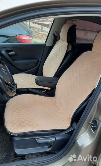 Накидки на сиденья алькантара бежевая