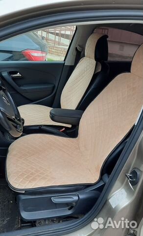 Накидки на сиденья алькантара бежевая