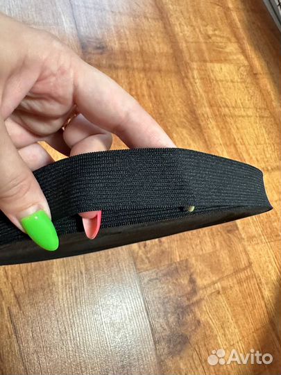 Швейная черная вязанная тканная резинка 25 мм