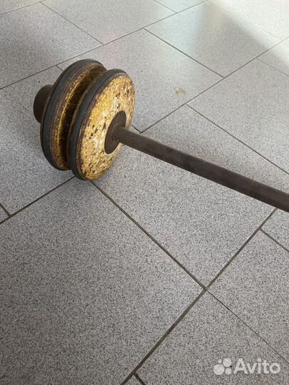 Штанга с блинами